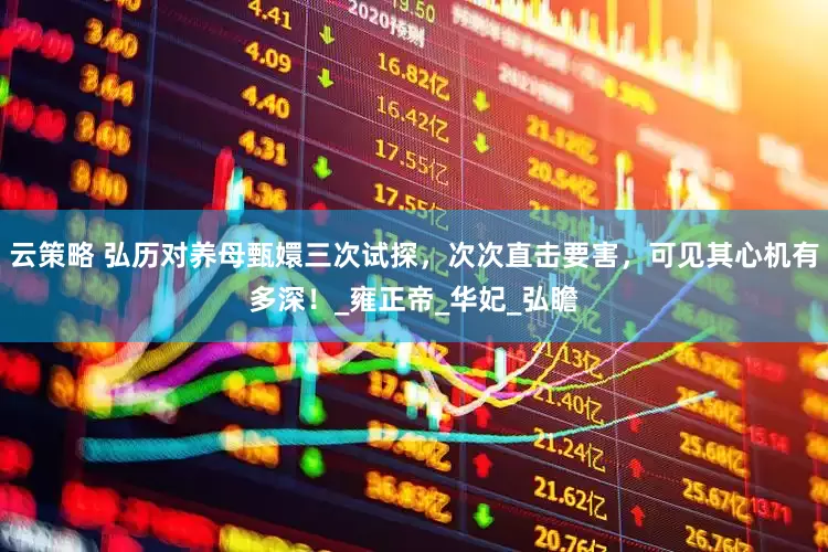 云策略 弘历对养母甄嬛三次试探，次次直击要害，可见其心机有多深！_雍正帝_华妃_弘瞻