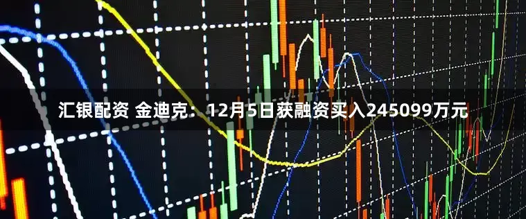汇银配资 金迪克：12月5日获融资买入245099万元